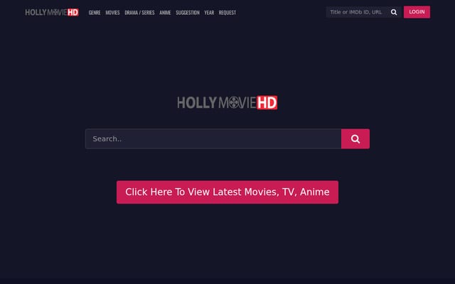 Screenshot of hollymoviehd.cc