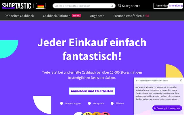 Screenshot of shoptastic.io