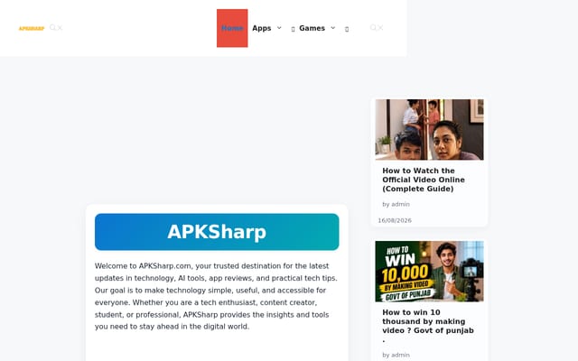 Screenshot of apksharp.com