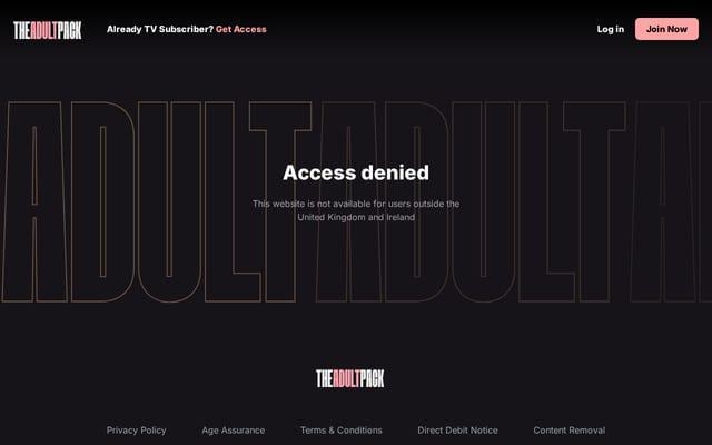 Screenshot of televisionx.com