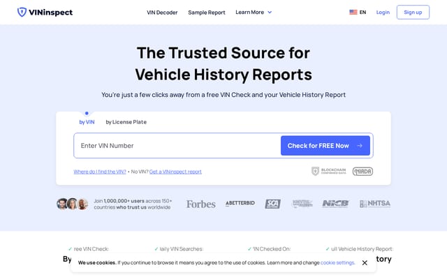 Screenshot of vininspect.com