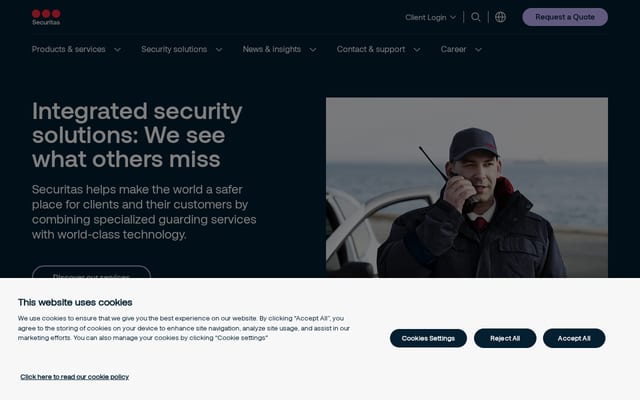 Screenshot of securitasinc.com