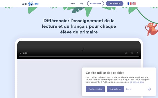 Screenshot of lalilo.com