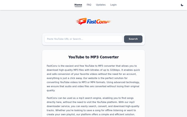 Screenshot of fastconv.com