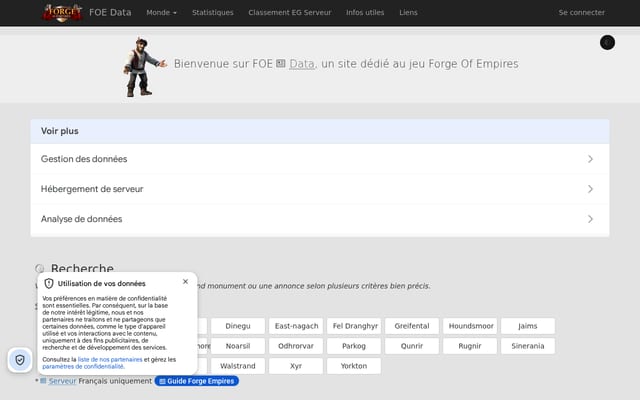 Screenshot of foe-data.ovh