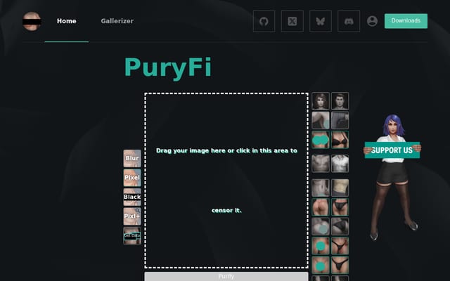 Screenshot of pury.fi