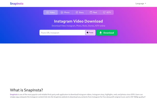 Screenshot of snapins.ai