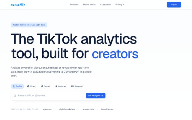 Screenshot of mavekite.com