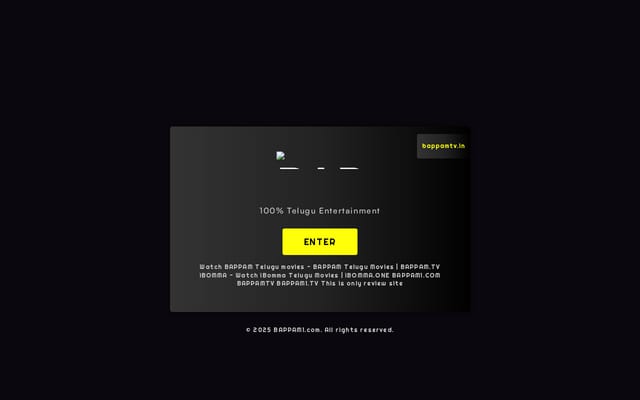 Screenshot of bappamtv.in