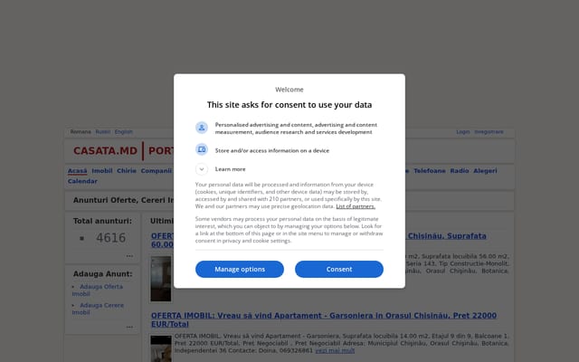 Screenshot of casata.md
