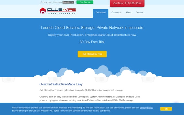Screenshot of clubvps.com