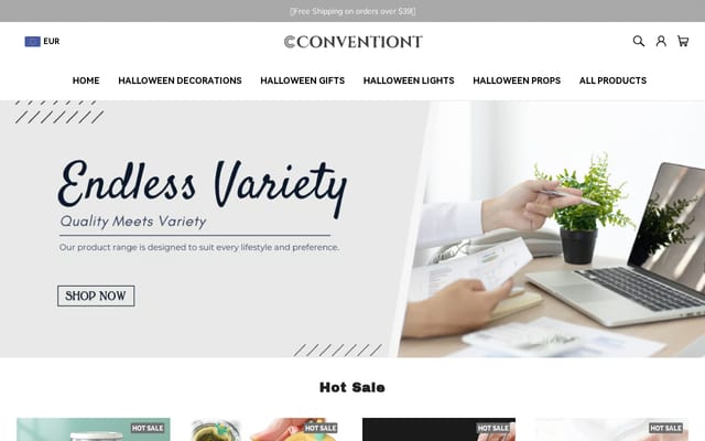 Screenshot of conventiont.com