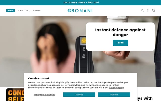 Screenshot of bonani.co.uk