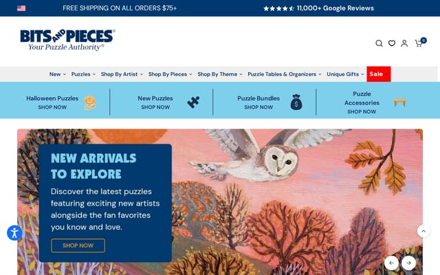 Screenshot of bitsandpieces.com
