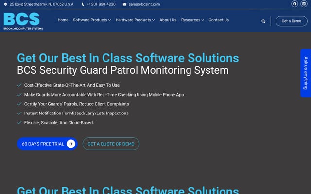 Screenshot of bcsint.com