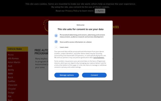 Screenshot of programyourremote.com
