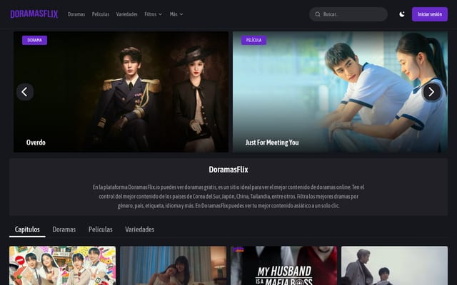 Screenshot of doramasflix.io