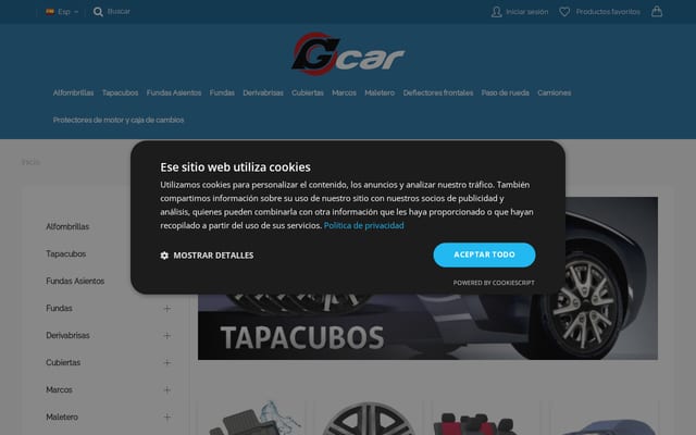 Screenshot of gcar.es