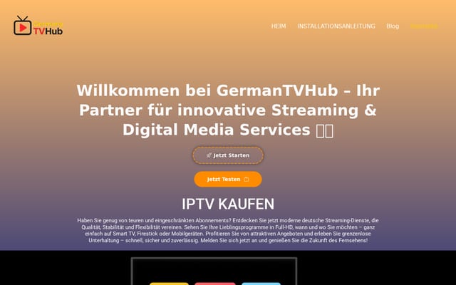 Screenshot of germanytvhub.com
