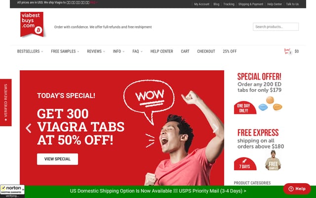 Screenshot of viabestbuys.com