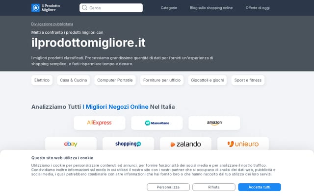 Screenshot of ilprodottomigliore.it