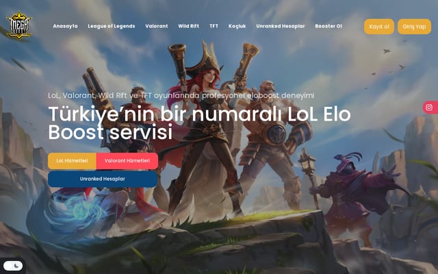 Screenshot of megaeloboost.com