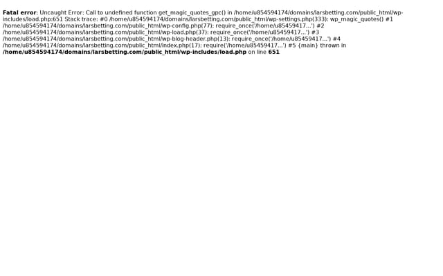Screenshot of larsbetting.com