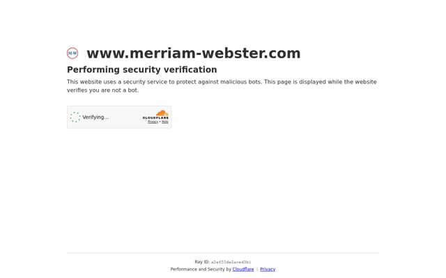 Screenshot of merriam-webster.com