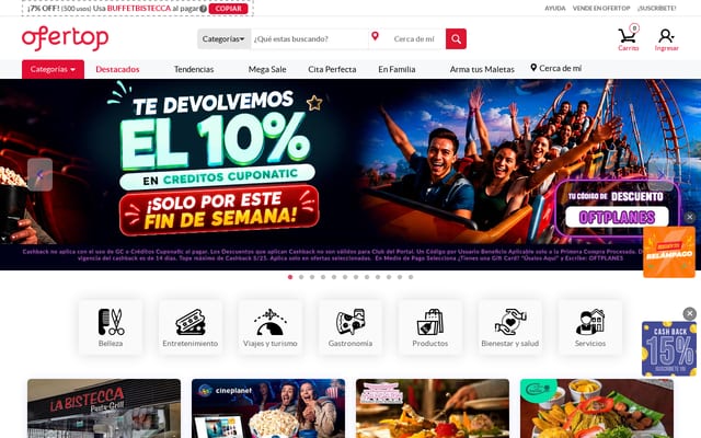 Screenshot of ofertop.pe