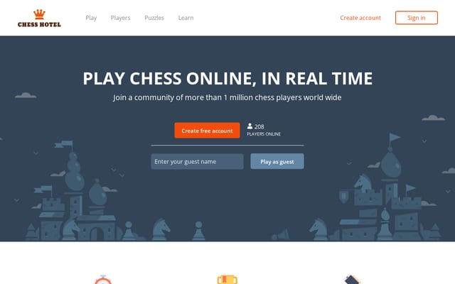 Screenshot of chesshotel.com