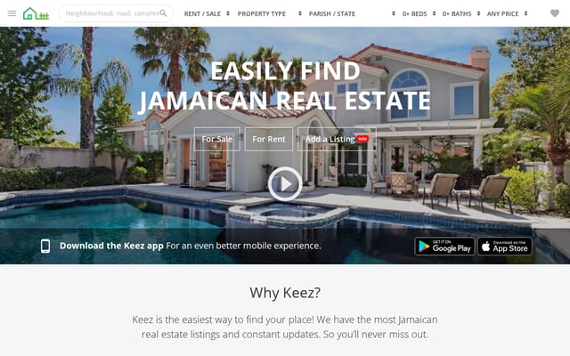 Screenshot of getkeez.com