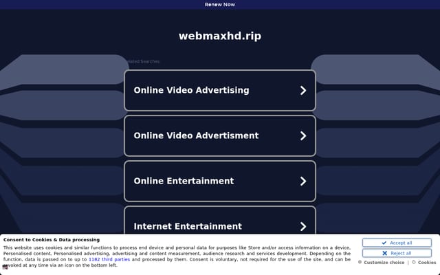 Screenshot of webmaxhd.rip