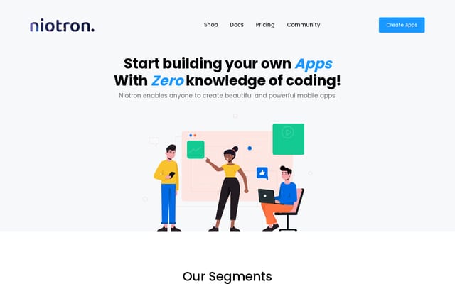 Screenshot of niotron.com