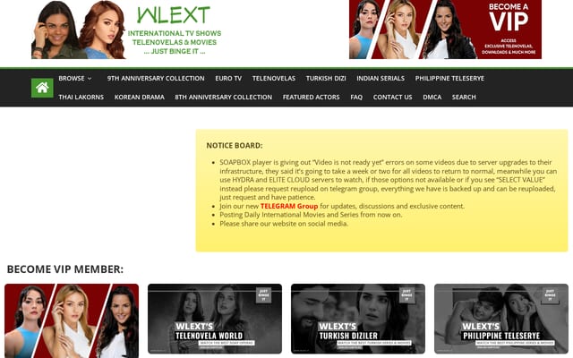 Screenshot of wlext.is