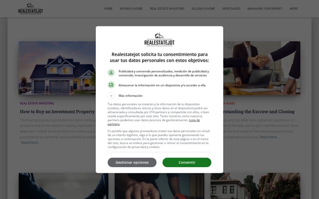 Screenshot of realestatejot.info