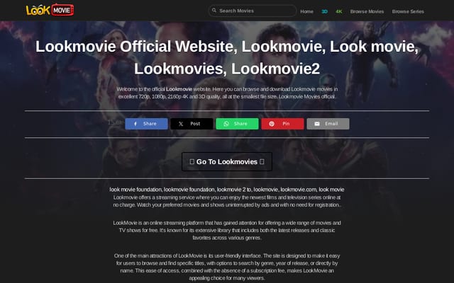 Screenshot of lookmovie-official.live