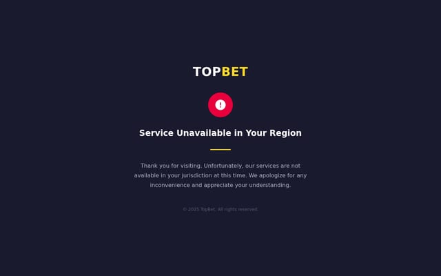 Screenshot of topbet.eu