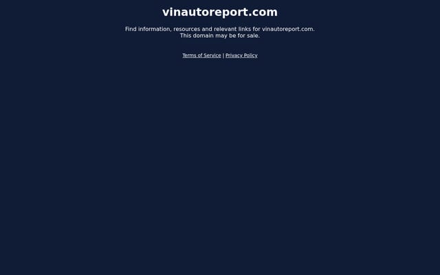 Screenshot of vinautoreport.com