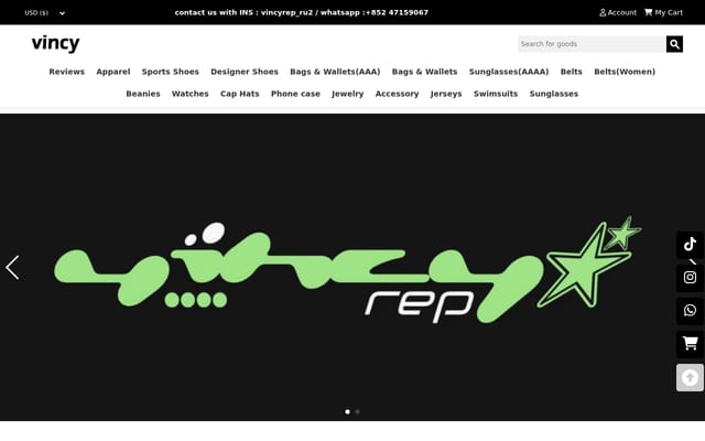 Screenshot of vincyrep.ru