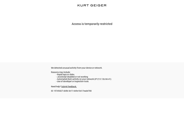 Screenshot of kurtgeiger.com