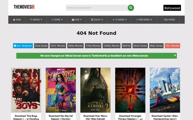 Screenshot of themoviesflix.ac