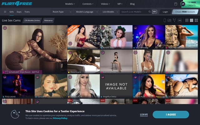 Screenshot of flirt4free.com