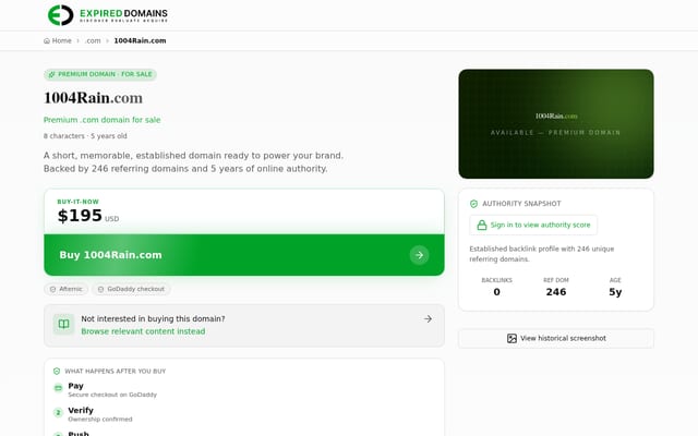 Screenshot of 1004rain.com