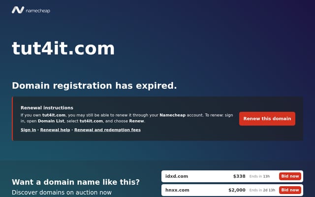 Screenshot of tut4it.com