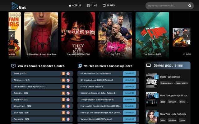 Screenshot of voirserie.net
