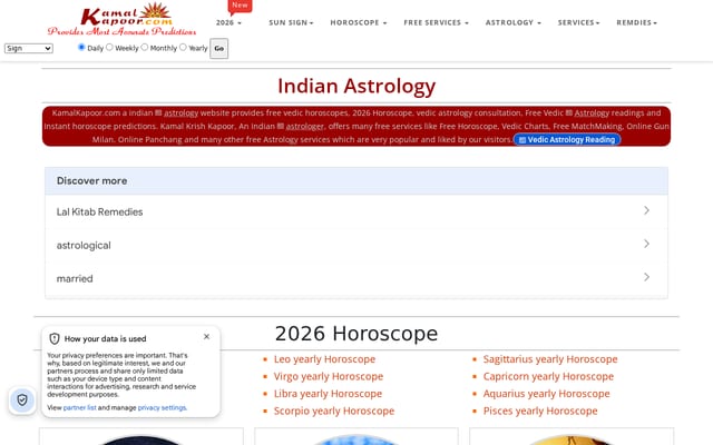 Screenshot of kamalkapoor.com