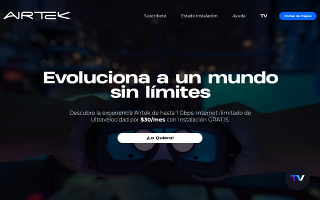 Screenshot of airte.kr
