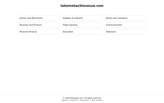 Screenshot of takemebacktososua.com