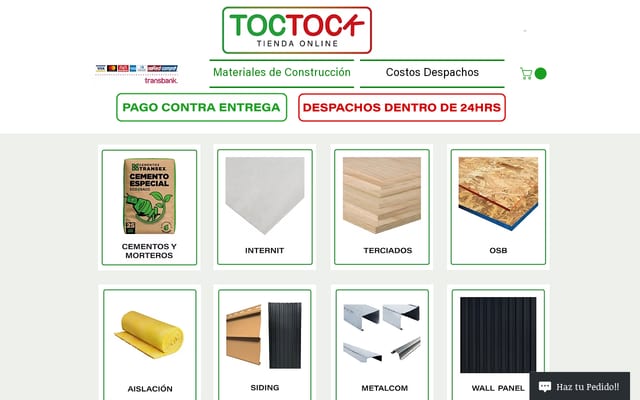 Screenshot of toctock.cl