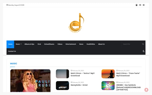 Screenshot of dopeexclusive.com